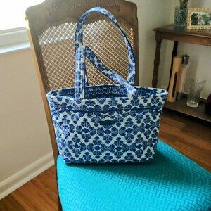 New Retired Vera Bradley Cobalt Tiles Never Worn 9" H X 15.5" W X 4.5" Depth